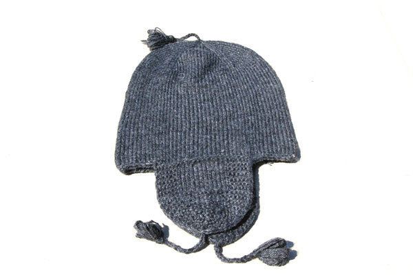 Alpaca Hand Knitted Riding Beanie in Charcoal - Makers & Providers