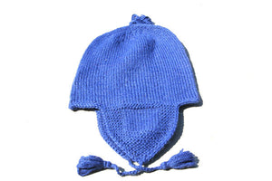 Alpaca Hand Knitted Riding Beanie in Cobalt - Makers & Providers