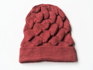 alpaca pyramid beanie - red - Makers & Providers