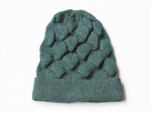 alpaca pyramid beanie - emerald - Makers & Providers