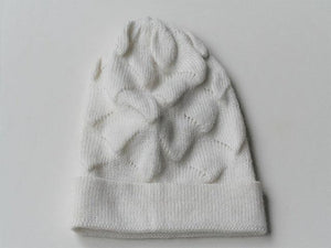 alpaca pyramid beanie - ivory - Makers & Providers