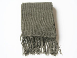 alpaca knitted scarf - khaki - Makers & Providers