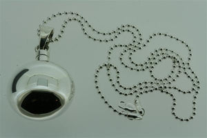 perfume bottle pendant - bubble on 55cm ball chain - Makers & Providers