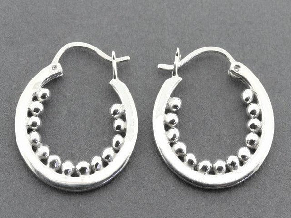 silver earring hoop