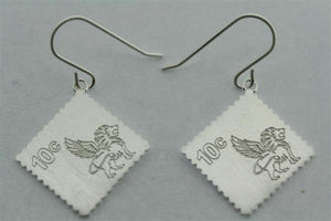 postage stamp earring - Makers & Providers