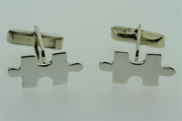 Sterling Silver Puzzle Piece Cufflinks - Makers & Providers