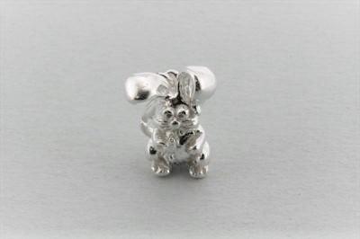 silver rabbit charm