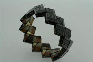 recycled bracelet - small - bar code - Makers & Providers