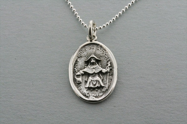 saint pendant - atocha on 55cm ball chain - Makers & Providers