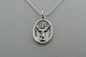 saint pendant - colombia on 55cm ball chain - Makers & Providers