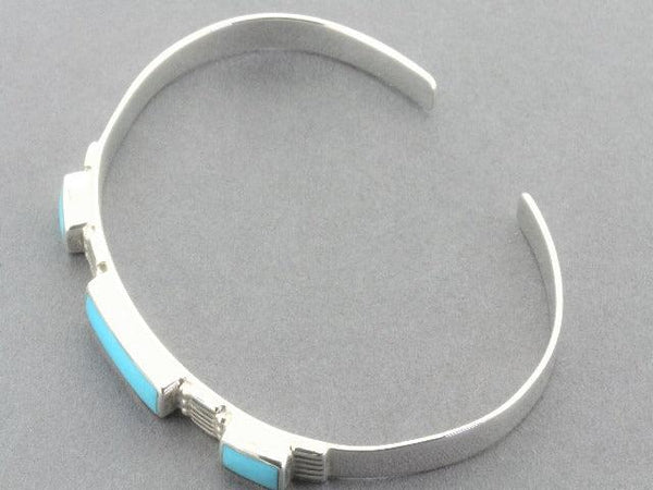 silver & turquoise cuff