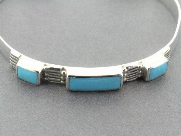 silver & turquoise cuff