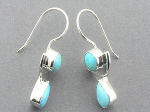 sterling silver and turquoise earrings