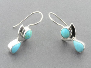 sterling silver and turquoise earrings