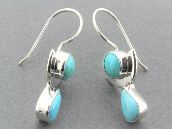 sterling silver and turquoise earrings