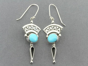 silver & turquoise earring