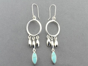 silver and turquoise earrings
