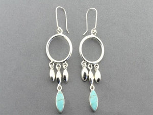 silver and turquoise earrings