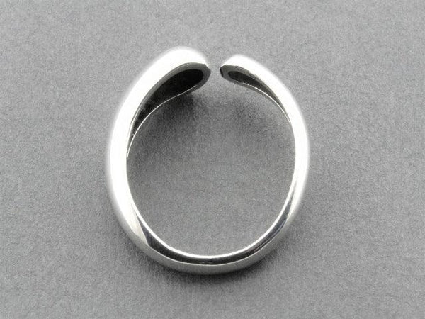silver adjustable ring