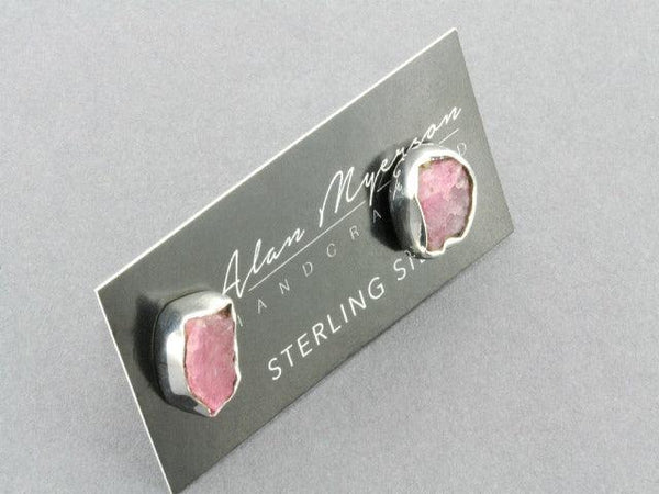 silver ruby stud