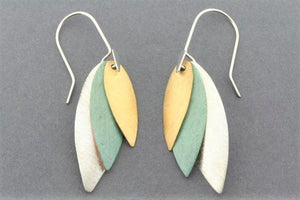 silver/gold/copper patina seed earring - Makers & Providers
