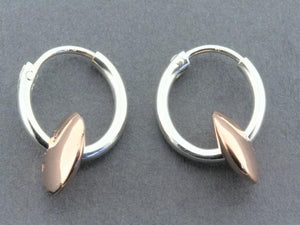 silver hoop with copper disc