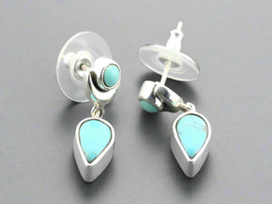 silver and turquoise earrings