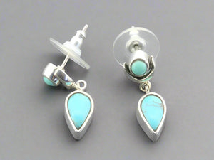 silver and turquoise earrings