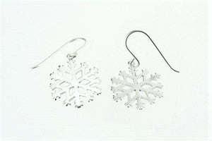 sterling silver snowflake earring