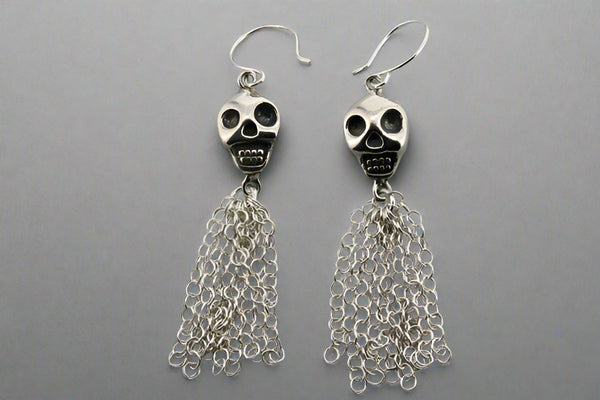 skull & tassle earring - Makers & Providers
