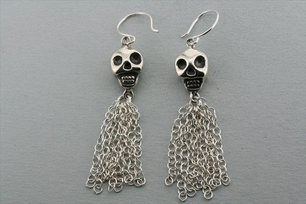 skull & tassle earring