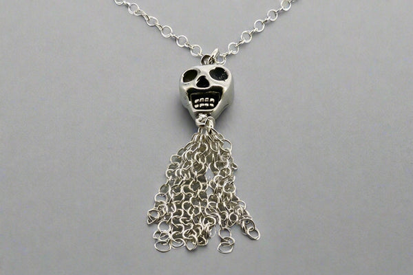 skull & tassle necklace - Makers & Providers