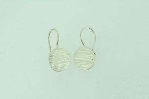 small circle disc stripe earring - Makers & Providers