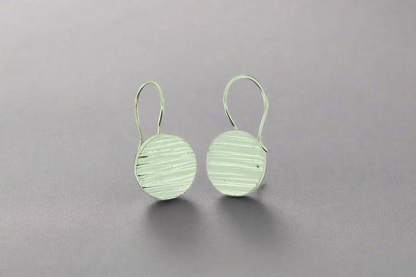 small circle disc stripe earring - Makers & Providers