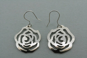small flat rose earring - Makers & Providers