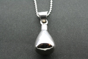 small funnel perfume bottle pendant on 45cm ball chain - Makers & Providers