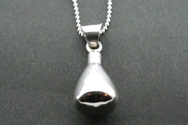 small funnel perfume bottle pendant on 45cm ball chain - Makers & Providers