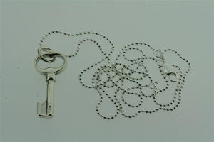 small key pendant on 55cm ball chain - Makers & Providers
