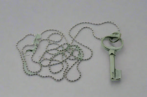 small key pendant on 55cm ball chain - Makers & Providers