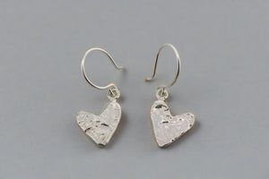 small textured heart earring - Makers & Providers