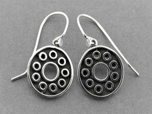 silver drop earring