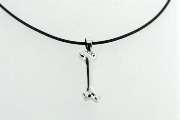sterling silver bone pendant