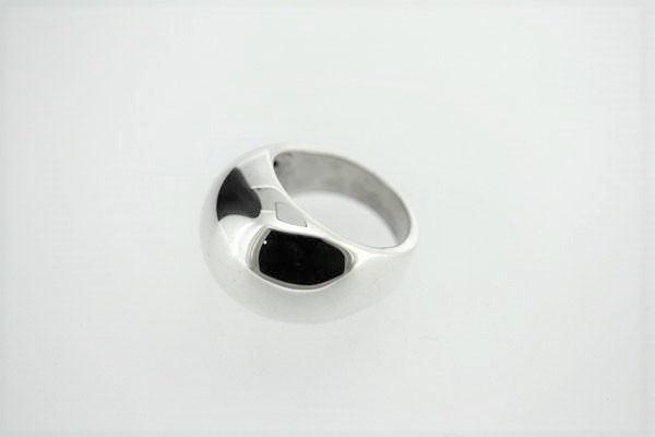 sterling silver bubble signet ring