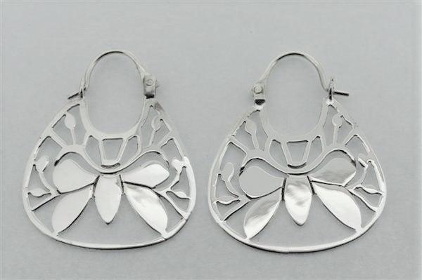 sterling silver butterfly earrings