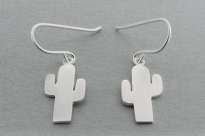 cactus earring - sterling silver