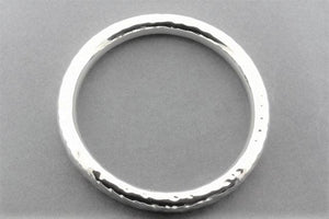 sterling silver circular tubular bangle