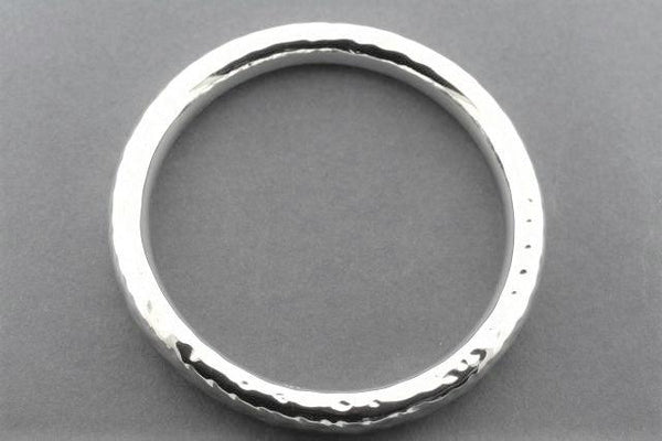 sterling silver circular tubular bangle