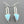 Load image into Gallery viewer, stone arrow turquoise &amp; blue topaz earrings - sterling silver

