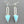 Load image into Gallery viewer, stone arrow turquoise &amp; blue topaz earrings - sterling silver
