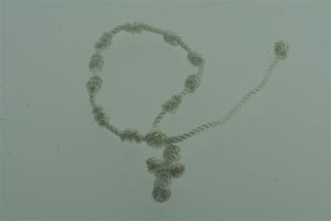 string rosario bracelet - white - Makers & Providers